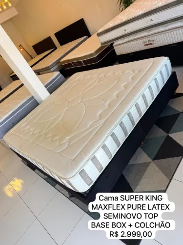 Colchão KING MAXFLEX LÁTEX SEMINOVO - Entrego! 