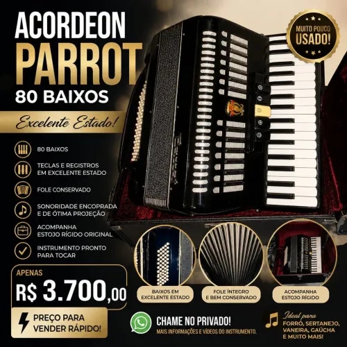 ACORDEON PARROT 80 BAIXOS