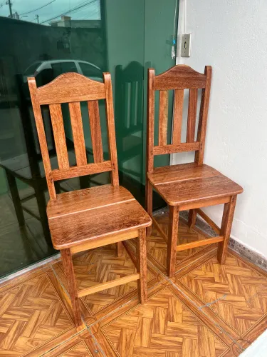 Cadeiras de Madeira de lei de fábrica novas unidades. Entregamos