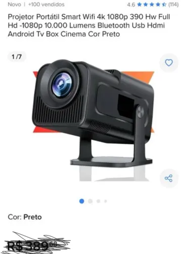 Projetor portátil 
