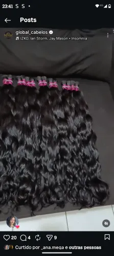75cm de cabelo humano indiano ondulado