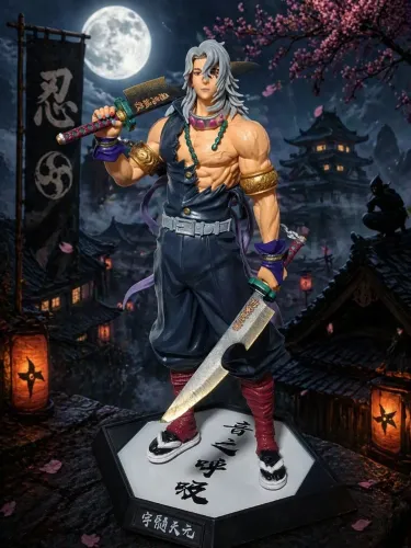 Action Figure Uzui Tengen Demon Slayer 30cm,São Paulo capital zona leste 