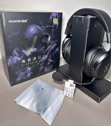Headset Gamer Sem Fio MCHOSE V9 Pro Bateria de 250h (Lacrado!)