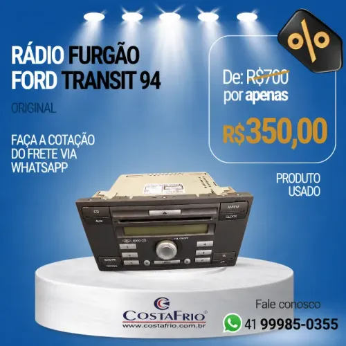 *Rádio Original Ford Transit 94 - CD Player Original - Usado*