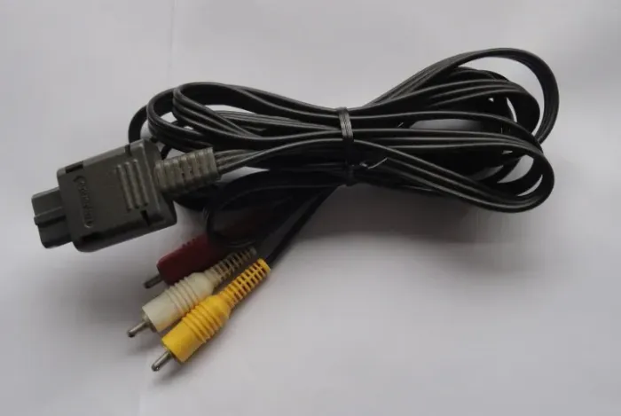 cabo audio e video genuino a/v para super nintendo nintendo 64 super famicom game cube