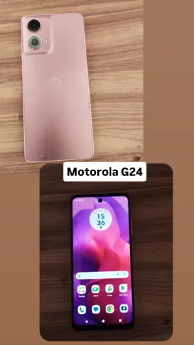 Moto G24 256GB Rosa Dual Chip Muito Conservado