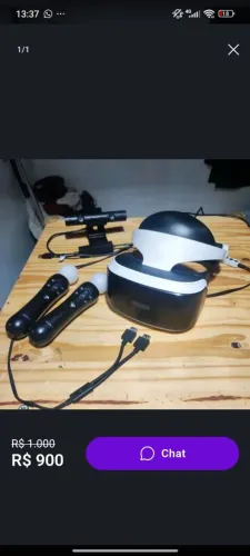 OCULOS PSVR1 COMPLETO ORIGINAL VENDA OU TROCA