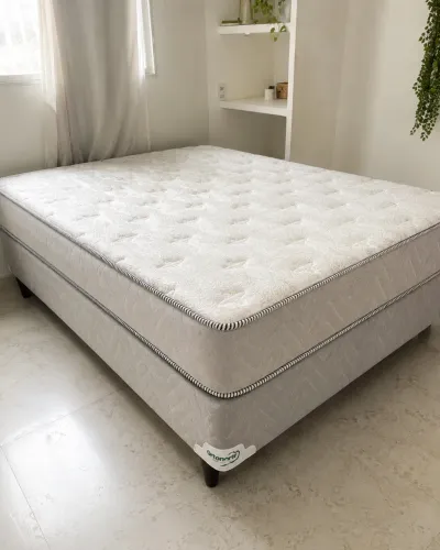 Cama quern com colchão
