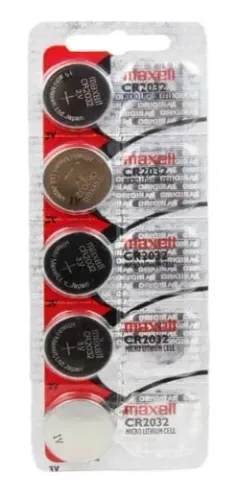 Bateria Maxcell Cr2032, Cartela Com 5 Unidades