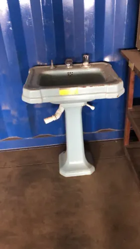 PIA DE LAVABO AZUL ANTIGA