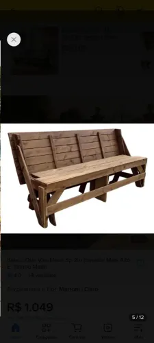 Cadeira que vira Mesa