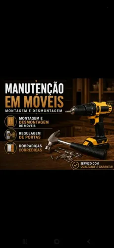 Manutenção, assistência montagens em moveis em geral