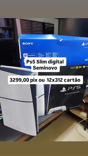 Ps5 slim digital seminovo 