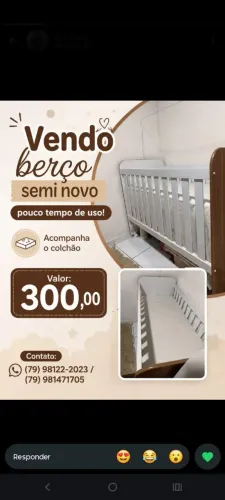 BERÇO SEMI NOVO