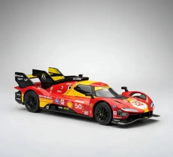 Ferrari 499p Shell Racing Legends Burago 1/41 Bluetooth Vermelho