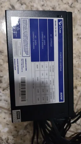fonte de alimentação duex 500w