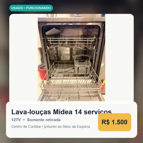 Lava-louças Midea 14 serviços 127V