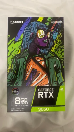 Placa De Vídeo Pcyes Projeto Edge GPU RTX 3050 NVIDIA Geforce, 8GB, GDDR6