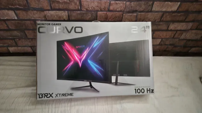 Monitor Gamer Curvo BRX Xtreme 24" 100Hz - Novo na Caixa!