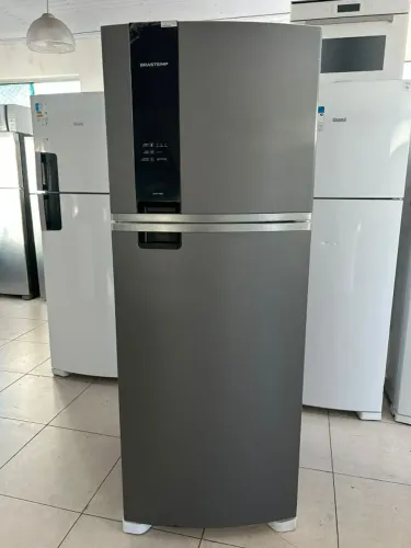 Refrigerador Brastemp 463L Plotado Cinza 220V