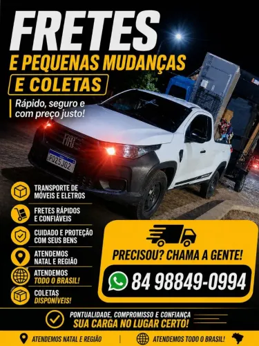 Fretes, mudanças e coletas para todo Brasil