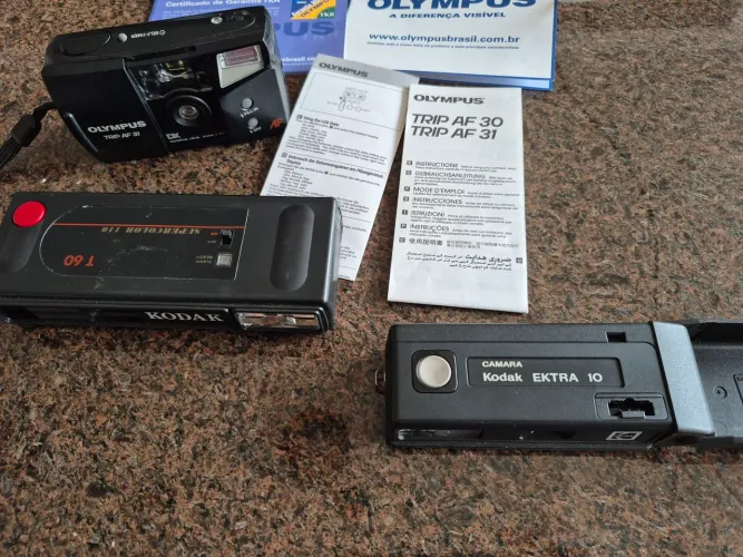 Lote máquinas fotográficas antigas