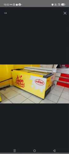 Freezer Horizontal METAL FRIO TAMPA DE VIDRO