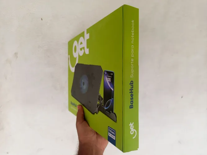 Suporte para notebook até 15.6" Get ajustável com cooler 