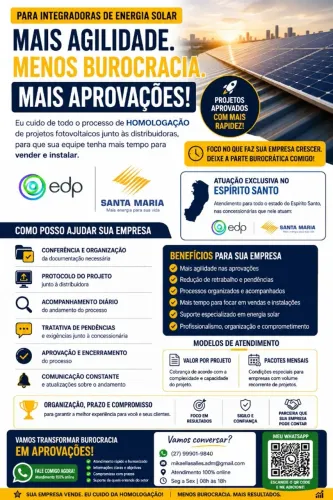 HOMOLOGAÇÃO PROJETO SISTEMA SOLAR 