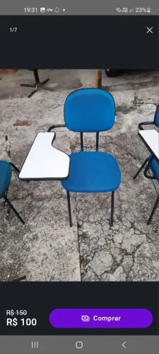 5 Cadeiras de estudante por