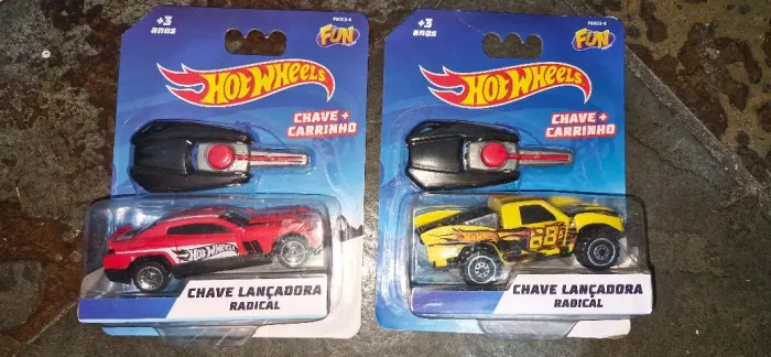 Carrinho Hot Wheels Chave Lançadora Radical (código F0003-4), fab pela Fun Divirta-se