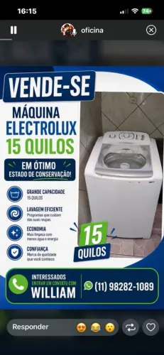 Máquina de lavar