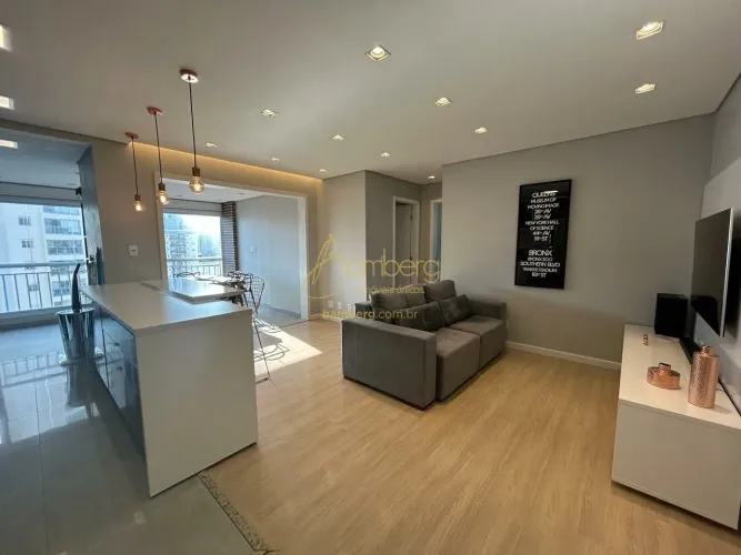 Lindo apartamento mobiliado, 75m2 no Jardim Colombo, 2 dormitórios, 1 suíte, 2 vagas