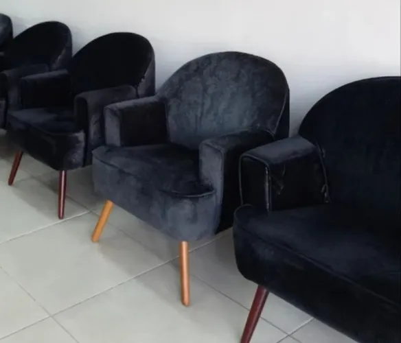 Poltronas de veludo