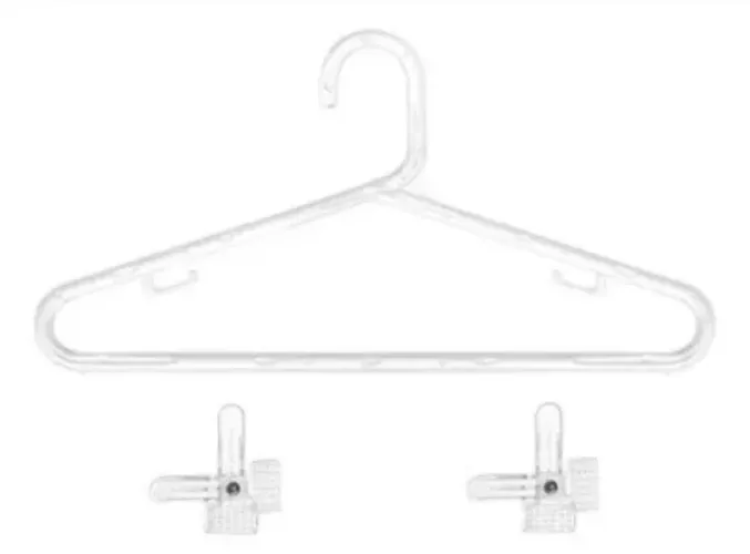 Kit 10 cabides acrilicos com pregador