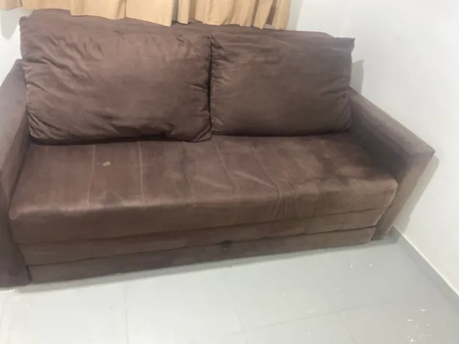 Sofá cama !baixei pra vender marrom ótimo estado, precinho pra vender hoje aproveite !!!