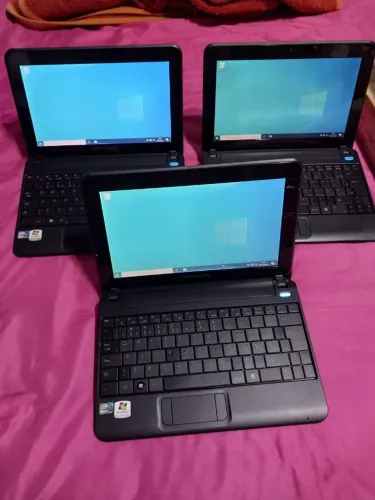 Lote 3 netbooks Positivo completos carregando e funcionando