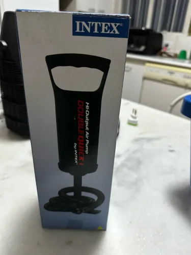 Bomba de Ar Manual Intex Double Quick I com Mangueira e Bicos