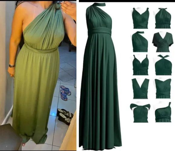Vestido verde oliva