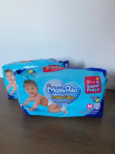 Fralda MamyPoko Calça M 34 Unidades - Nova e Lacrada