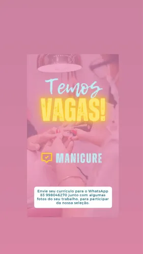 Vaga para MANICURE disponível