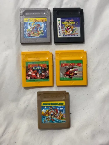 Lote 5 Cartuchos Game Boy / Color - Clássicos Originais Japoneses