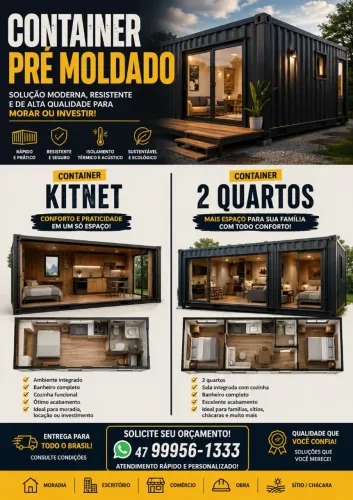 Casas pré moldado container casa container