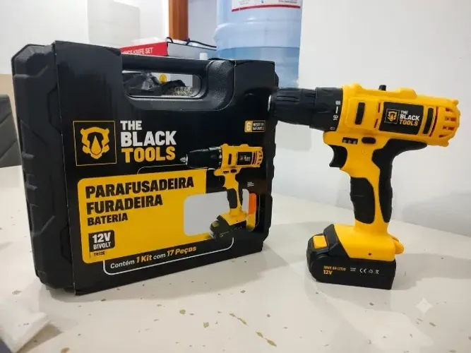 Parafusadeira e Furadeira 12V The Black Tools - Nova