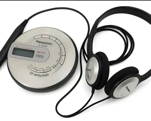 Raridade Vintage  Discman Panasonic Slct582v Am/fm Cd/mp3