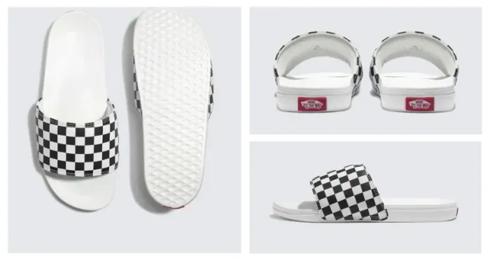 Chinelo Slide-On La Costa Checkerboard Black Marshmallow - 43/44 - Original, Novo-na Caixa