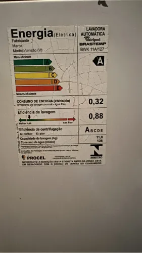 máquina 11kg de lavar roupa brastemp