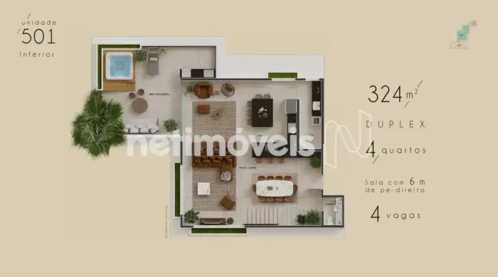 Venda Apartamento 4 quartos Vila Paris Belo Horizonte