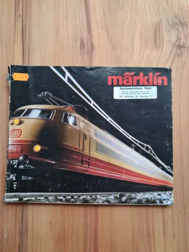 Catálogo de trem Marklin anos 80