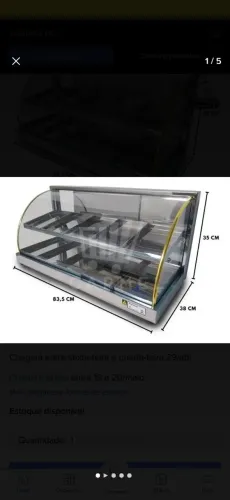 VITRINE DE SALGADOS SEMI NOVA, 4 MESES DE USO